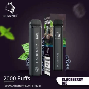 gunnpod blackberry ice – 2000 puffs