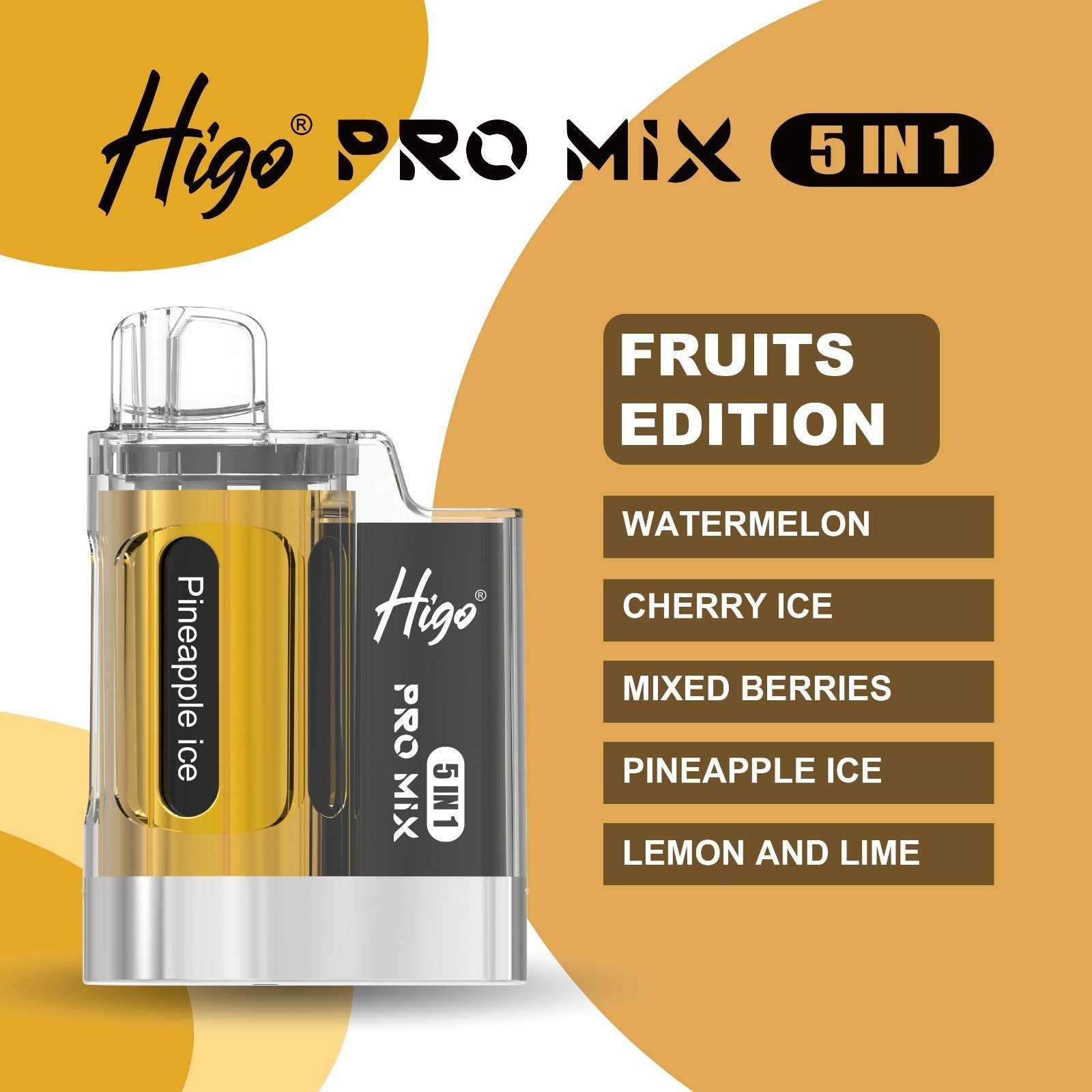 FRUIT-EDITION (1) higo pro mix 5 in 1 – ice edition – 6000 puffs