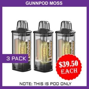 gunnpod moss – 3 pack – 8000 puffs – pod only