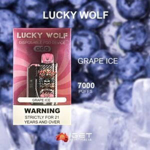 lucky wolf grape ice – 7000 puffs
