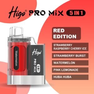 higo pro mix 5 in 1 – red edition – 6000 puffs
