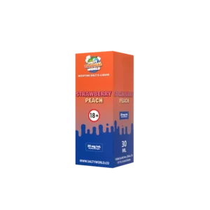 strawberry peach nicotine salt e liquid
