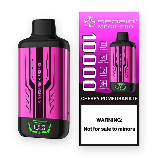 SEREIN MECH-PRO 10000 Puffs Cherry Pomegranate serein mech pro 10000 puffs cherry pomegranate