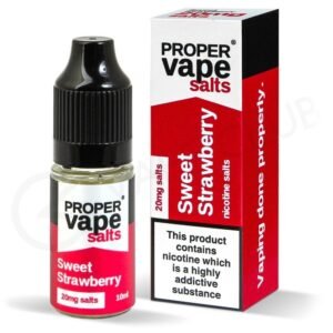 sweet strawberry nicotine salt e liquid